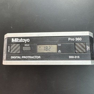 Mitutoyo Pro 360 Digital Protractor 950-315 with Instructions & Case