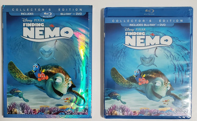 Finding Nemo Blu-ray DVD Disney Pixar NEW w/ Slipcover Combo Pack