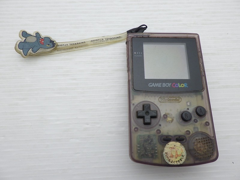 AS IS-Game Boy Color Console (CGB-001 / Clear Purple) 9000025563963