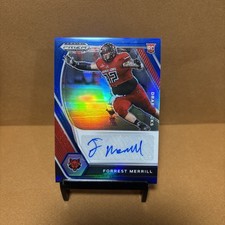 2021 Panini Prizm Draft Picks Autographs Forrest Merrill Blue Prizm /149 