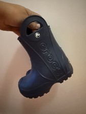 Crocs Kids Blue Handle it Rain Boots US Toddler s Size C6 Slip-On Toddler 6