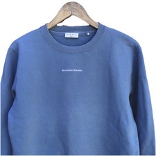Sandro paris crewneck men s small blue pullov...