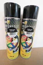 2x Spr�hfolie Spray 500ml Schwarz Matt Spr�hfolie Wiederabl�sbar Fl�ssiggummi