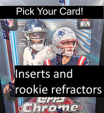2025 Topps Chrome Football - Pick Your  Refractor Cards (rookie,inserts,Pulsar)