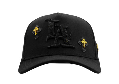 BIGG BOSS KIDS LOS ANGELES CRUZES BLACK SNAPBACK HAT BBKLA4CRUCES BKGLD
