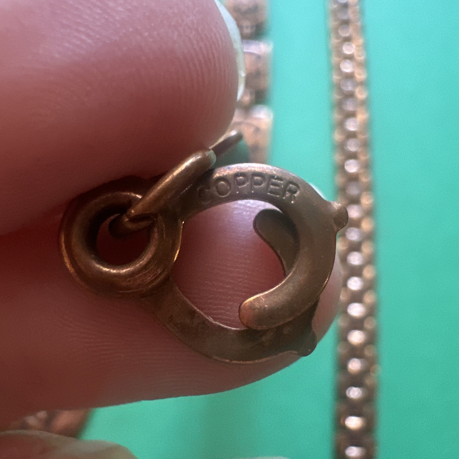 Native American Vintage Solid Copper Link Bracele… - image 3