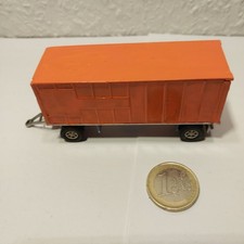 E298 Lkw Anhänger orange VEB Deutrans handlackiert Eigenbau  1:87 70er J
