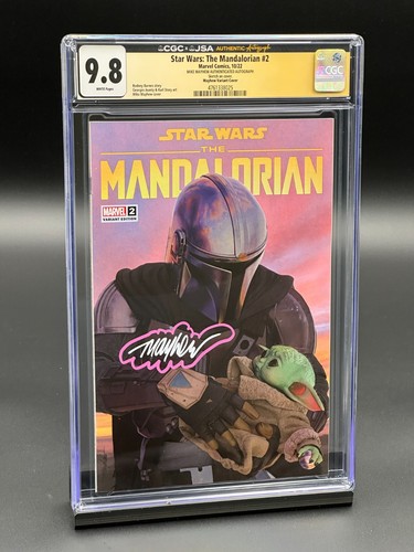 Star Wars The Mandalorian #2 CGC 9.8 JSA (2022) Yoda - Signed w/ Remark Mayhew