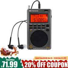 TR110 Shortwave Radio Full Band Radio AM/FM/SW/MW/AIR/CB/VHF UHF /WX Xmas Gift
