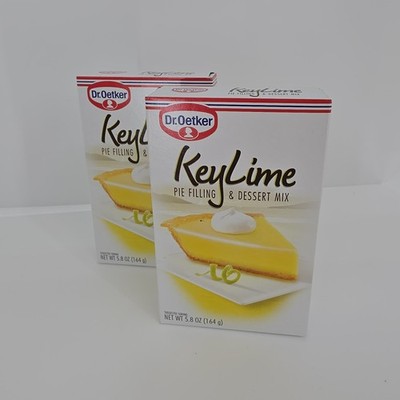 2x Dr. Oetker Pie Filling & Dessert Mix  Key Lime  5.8 oz  exp 11/2027