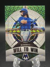 2022 Panini Mosaic Bo Bichette Will to Win Green Prizm Toronto Blue Jays