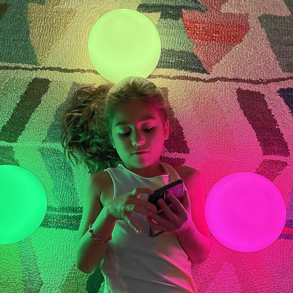 2-Pack: Monster Smart Wifi Portable Multicolor LED Light Orbs - Image 3 of 4