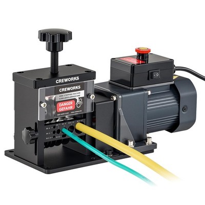 CREWORKS Automatic Wire Stripper Machine, 8 Channel Electric Stripping...