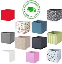 IKEA DRÖNA Fabric Storage Box 33x38x33cm Dark Grey Toy Organiser for KALLAX