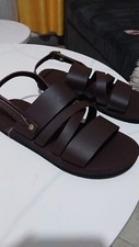 Open Toe Summer Men's Leather Strap Sandals Shoes