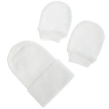 Baby Girls Mittens Newborn Hospital Caps Cute Hat Warm Hats Set