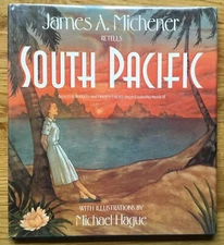 VG 1992 HC DJ First Edition Michael Hague South Pacific James A Michener GREAT