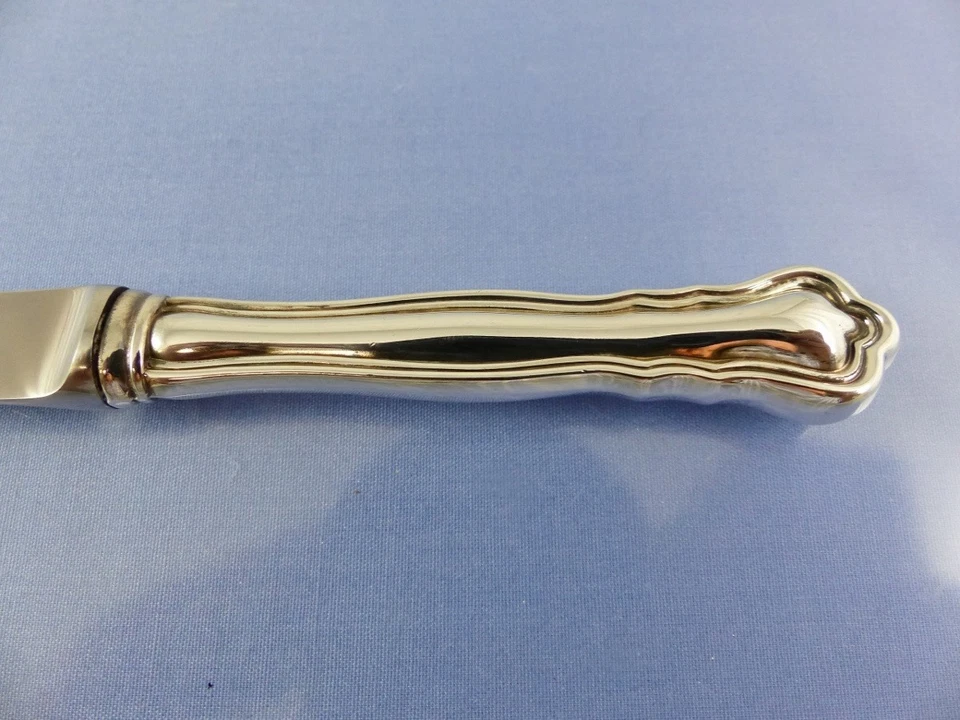 Esparcidor de mantequilla Chippendale 1943 mango hueco de Birks Regency Plate Foto 2 de 4