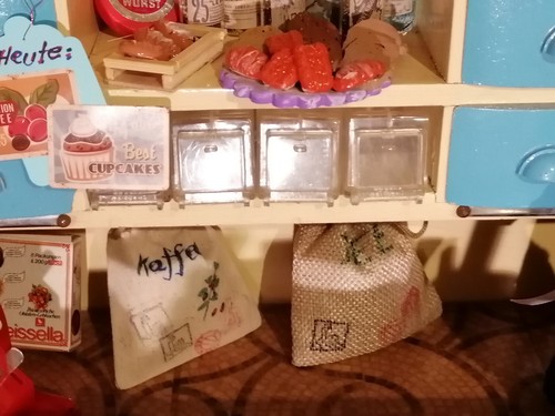 Kaufmannsladen, ca.50Jahre - mit umfangreicher Einrichtung als Feinkostladen  - Bild 4 von 22