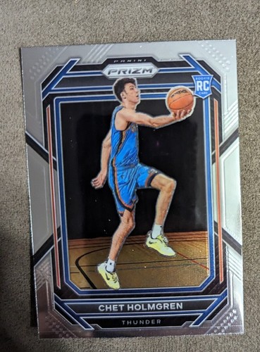 2022 23 Panini Prizm Chet Holmgren Rookie Card 266 Thunder EBay