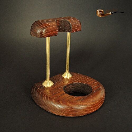 SOPORTE DE MADERA HECHO A MANO / ESTANTE / SOPORTE para 1 Pipa de Fumar Churchwarden Gandalf - Imagen 1 de 3