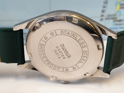 HMT PILOT 17 JEWELS WINDING BLACK DIAL 030189 INDIA MEN'S FULL WORKING VINTAGE - Picture 18 of 21