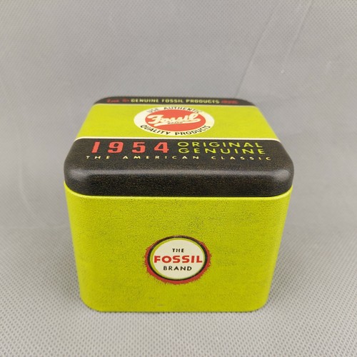 Fossil Watch EMPTY Metal Tin Box and 
