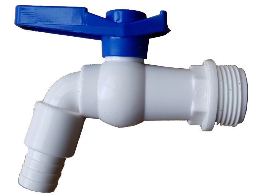 Water Butt / Rain Barrel Replacement Lever PVC Tap 3/4"" BSP – Requires 26mm Hole