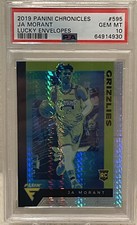 Ja Morant 2019 Chronicles Lucky Envelopes PSA 10  Rookie Flux 06/08 POP 1 🔥 🔥