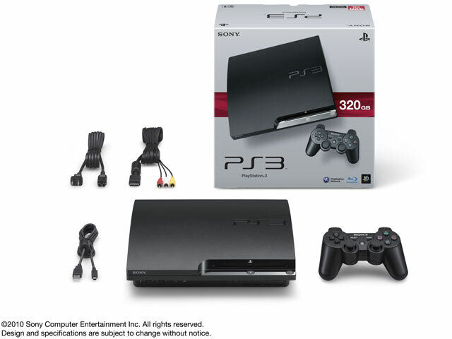 SONY PlayStation 3 PS3 320GB CECH-2500B Charcoal Black Game Console