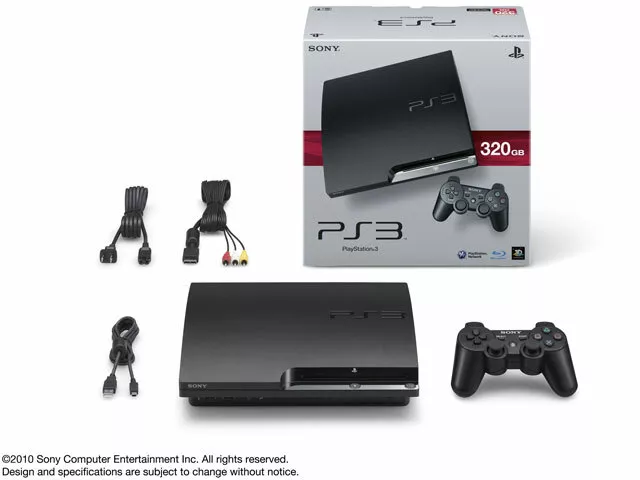 SONY PlayStation 3 PS3 320GB CECH-2500B Charcoal Black Game