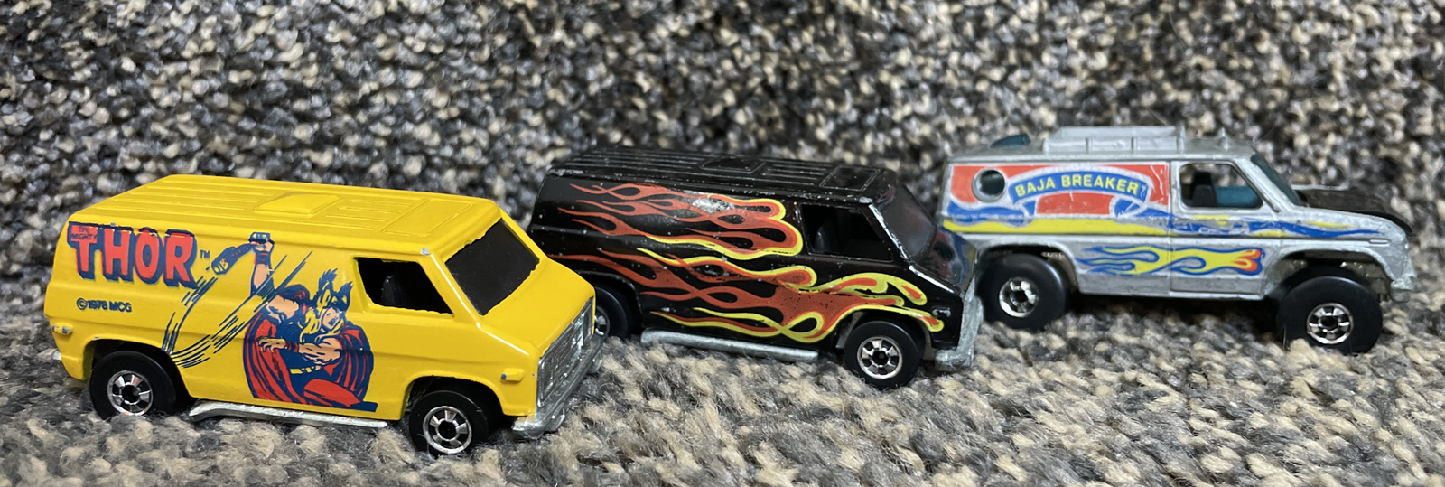 3 HOT WHEELS VANS Nice CONDITION LOT! 1974 THOR 1976 BLACK 1977 Baja Breaker HK eBay