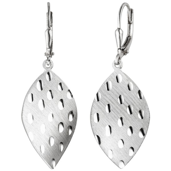 "Jobo\"OhrhäNger 925 Sterling Silber Mattiert Ohrringe Boutons Silberohrringe"-image