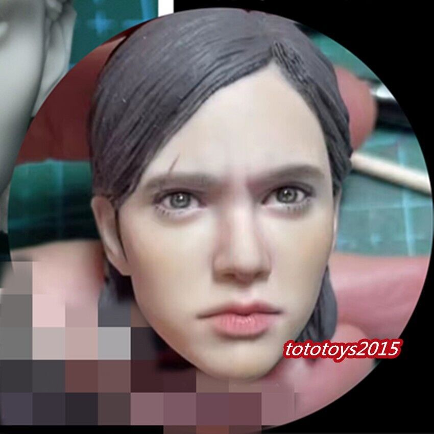 Painted 1:12 Ellie The Last of Us Girl Head Carved For 6'' Female TBL Body Toy