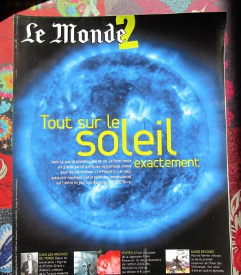 Le Monde 2 an 2004 //////// Le SOLEIL, ATATÜRK, Rinko KAWAUCHI, Patrice SERRES