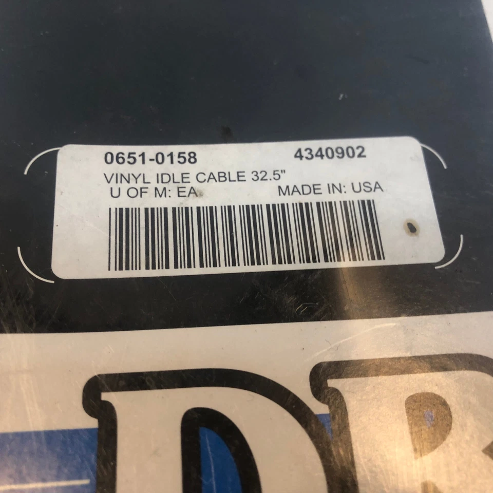 Cable de ralentí de vinilo negro Drag Specialties 0651-0158 - 32,5" - para Harley Davidson Foto 2 de 4