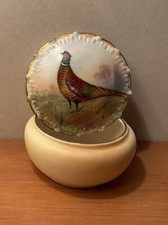 Antique Locke & Co Worcester Jewellery Box/Trinket, Hand Painted