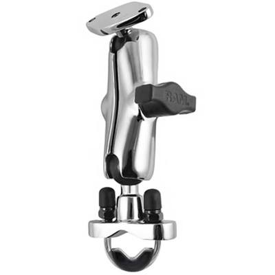 SUPPORTO CROMATO RAM-MOUNT RAM-B-149CHU PER MANUBRIO PER MOTO CROMATA CROMATURA