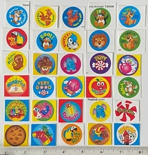 TREND New! Scratch And Sniff Sticker BULK Stickers Lot Of 30! Super Fun & Cute!
