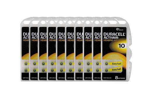 Activair Hearing Aid Batteries Size 10 80 Batteries