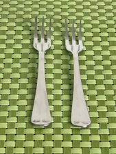 Barclay Geneve OYSTER BAY Stainless 2 Cocktail/Seafood Forks Korea Satin Handle