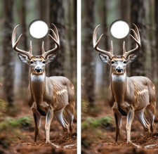 White Tail Deer In Woods Cornhole Board Wrap LAMINATE Decal Vinyl Sticker 4869