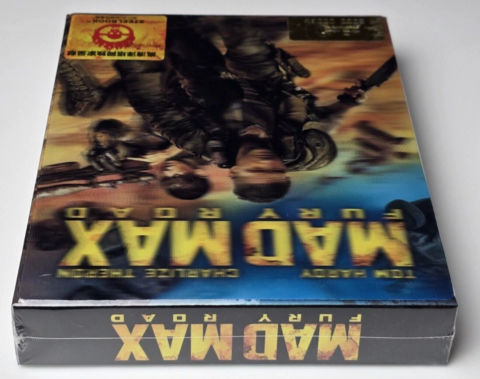 Mad Max Fury Road HDZETA 3D + 2D Blu Ray Lenticular Full Slip Steelbook - Sealed - Image 4 of 4