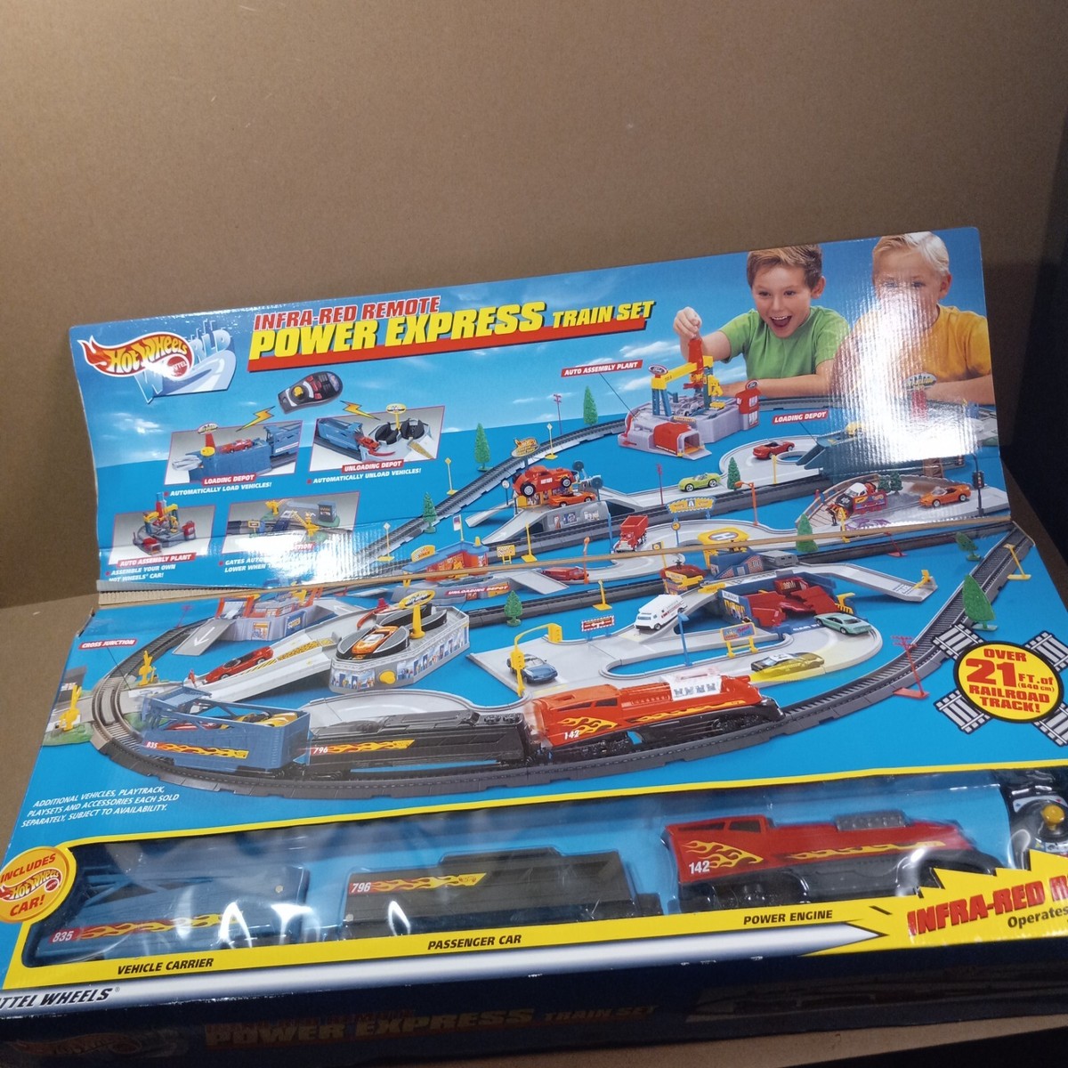 Set Hotwhees 7800¥ Mattel Hot Wheels World Power Express Train Set 88175
