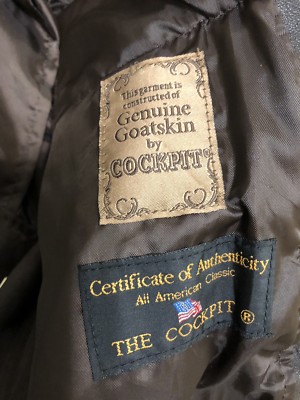 COCKPIT ORIGINAL AVIREX G1 M422A FLIGHT JACKET VF-41, VF-84