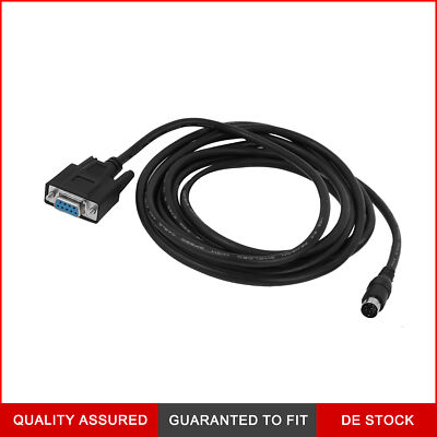 8P Mini-Din-Stecker auf Buchse DB9 RS232 PLC-Programmieradapterkabel, 3 m