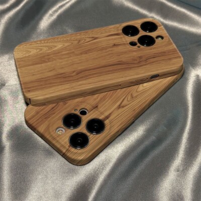 Phone Case For Huawei Mate 60 50 Pro P60 P50 P40 Wood Pattern Hard PC Slim Cover