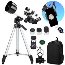 70400mm Astronomical Telescope 300X with Phone Adapter Barlow Lens for Kids Gift