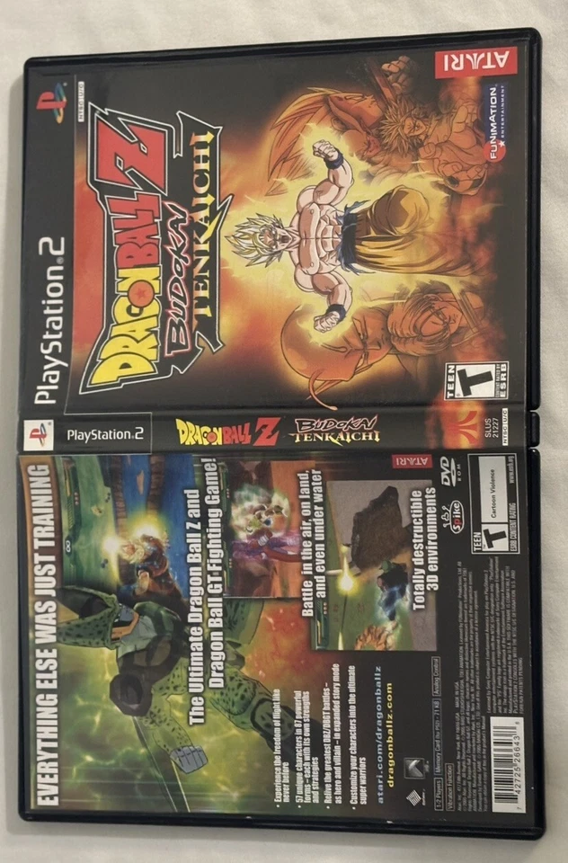 Dragon Ball Z: Budokai Tenkaichi (Sony PlayStation 2, 2005) - CIB - Disc Resurf. - Image 3 of 4