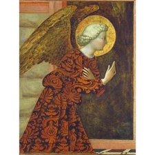 Masolino Da Panicale Italian Archangel Gabriel Old Painting 12X16 Framed Print